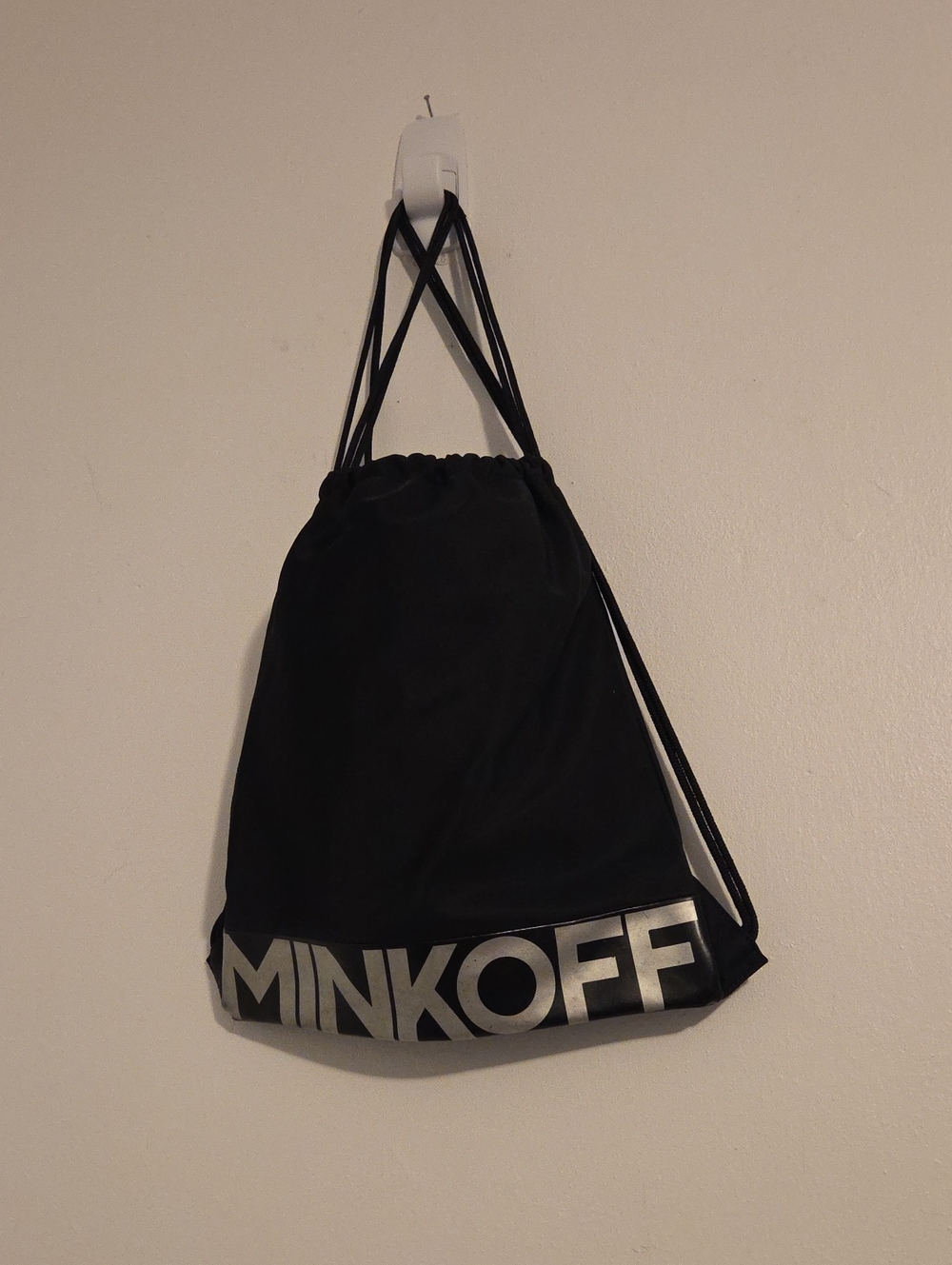 EUC Minkoff Vinyl And Faux Leather Drawstring Backpack